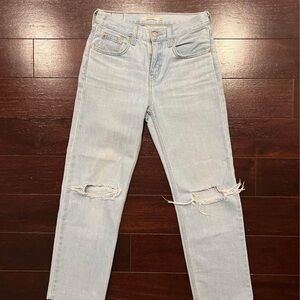 Levi Low-Rise Ripped Jeans